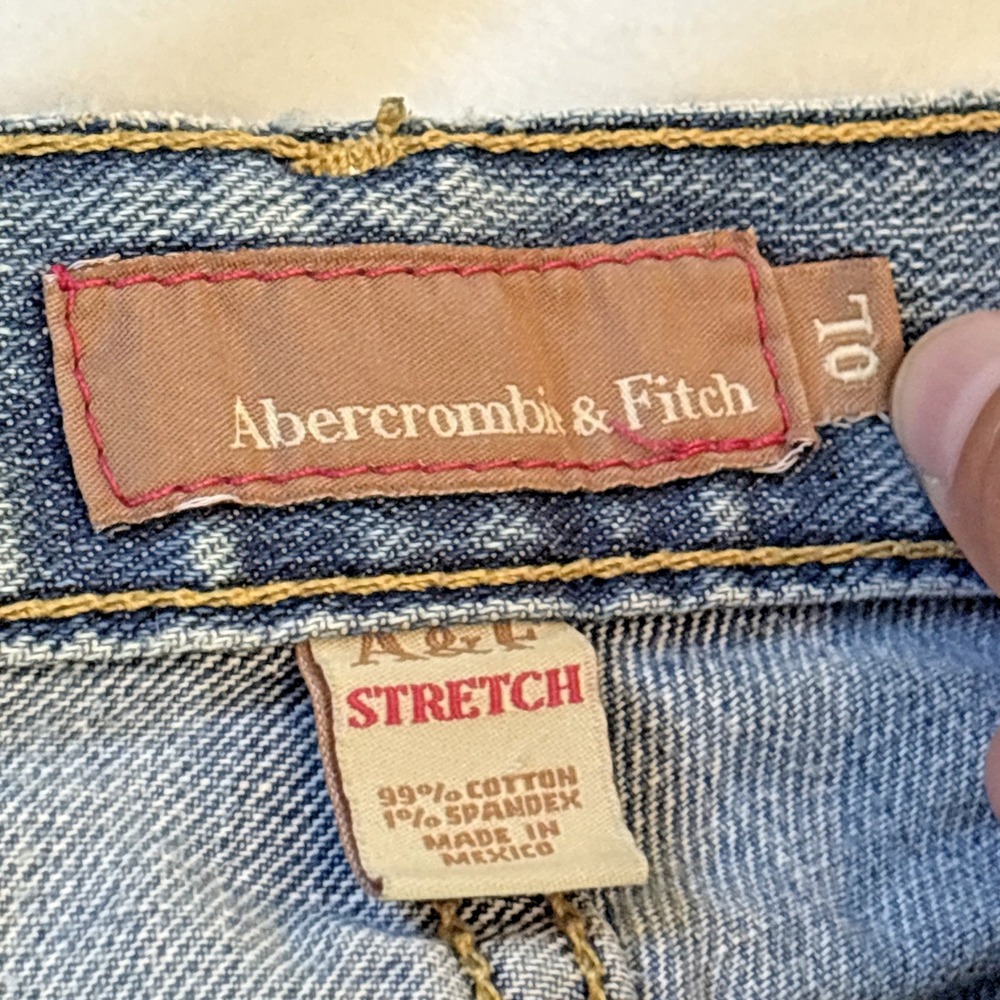 Vintage 5 Pocket Abercrombie Womens Bootcut Jeans Low Rise Size 0L Light Y2K 00s - Picture 3 of 12